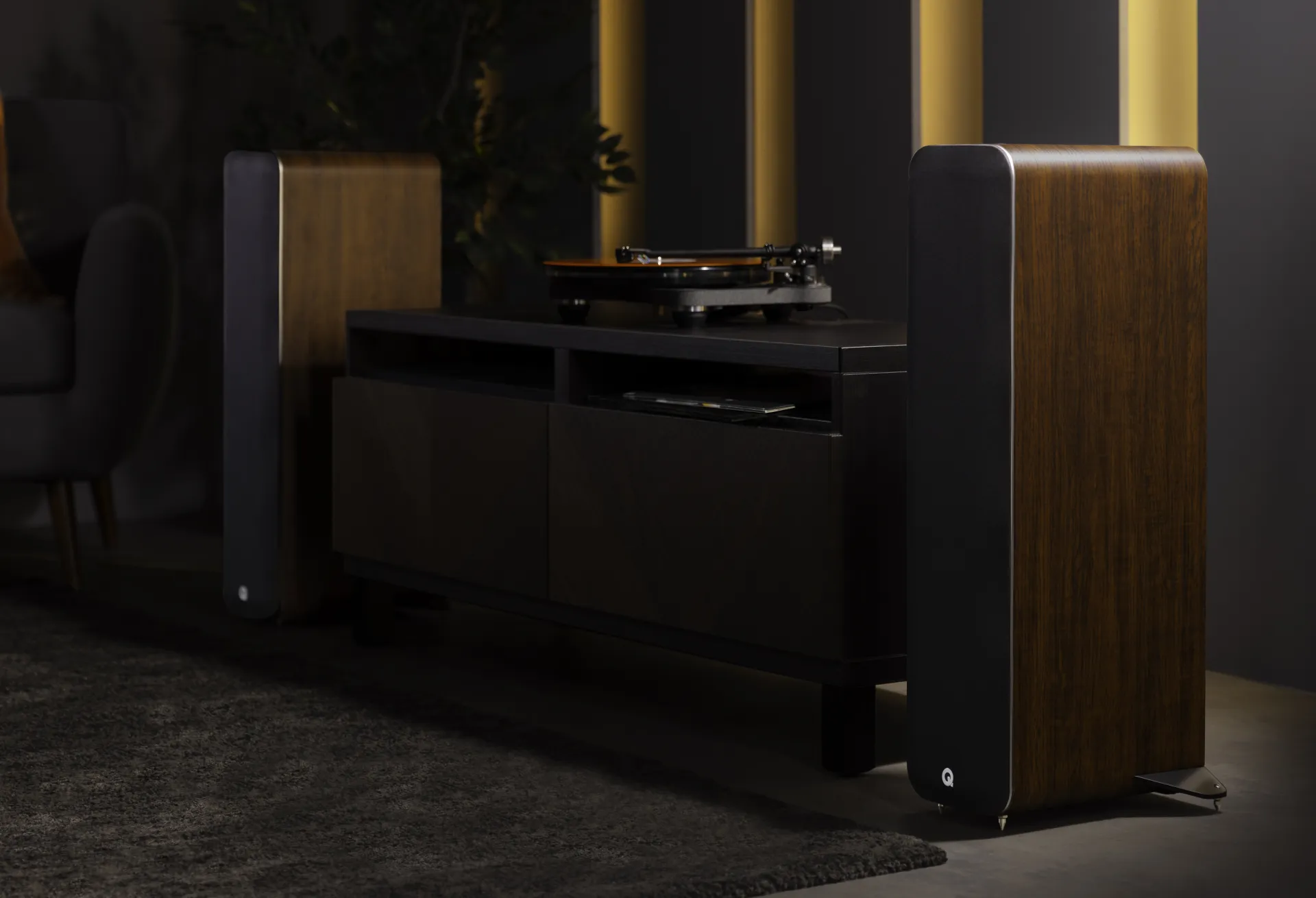 Sistema wireless attivo Q Acoustics M40 Walnut